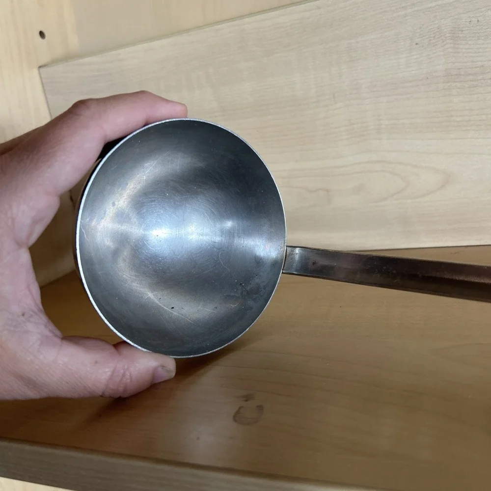 Vtg Vollrath Stainless Steel Ladle Sheboygan Wisconsin, 3 1/2 Oz, 14